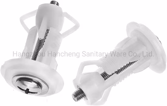 Верхние фиксирующие гайки, винты для верхних петель сиденья унитаза, простота установки